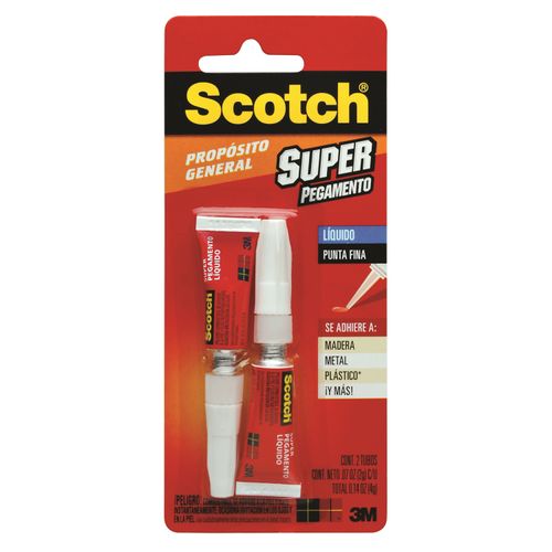 Pegamento Scotch Super Glue - 2 Uds
