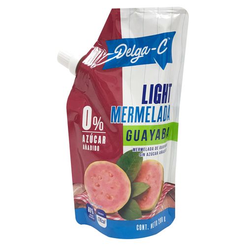 Mermelada Delga-C Sin Azúcar, Sabor Guayaba Doypack -200g