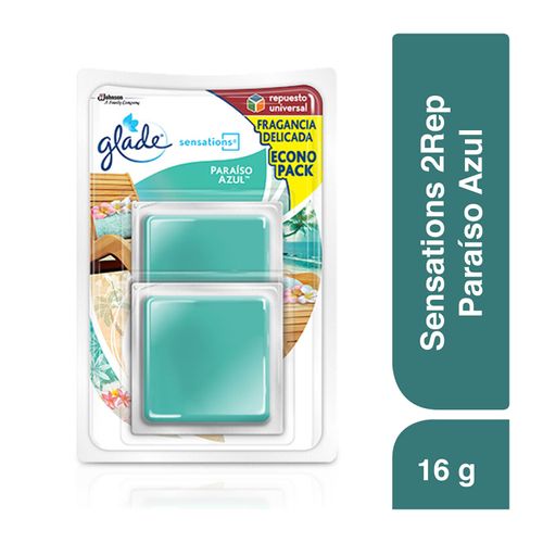 Aromatizante Glade auto gel paraiso azul - 16 g