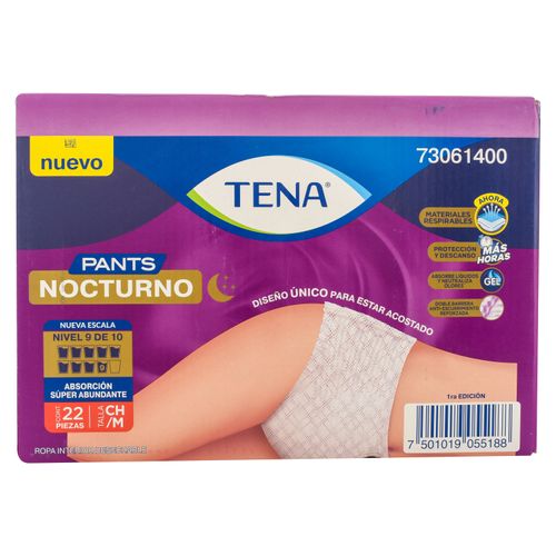 Pants Tena Nocturno Talla M 22 unidades