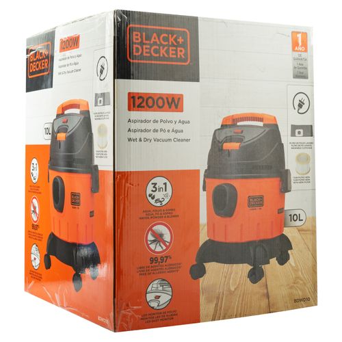 Aspiradora Black&Decker capacidad 10 L