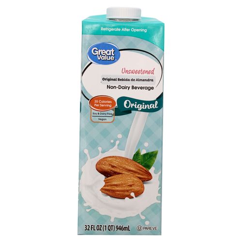 Bebida Vegetal Great Value De Almendra - 946 ml