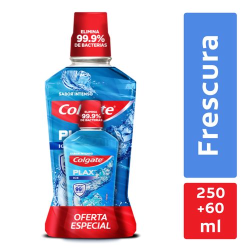 Enjuague Bucal Colgate Plax Ice - 250 ml + 60 ml