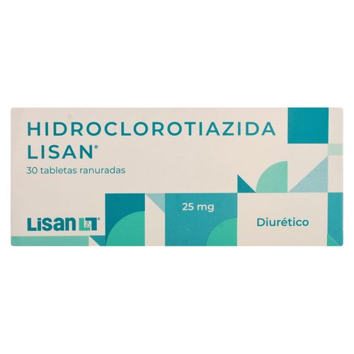 Hidroclorotiazida L 25Mg, Precio indicado por unidad