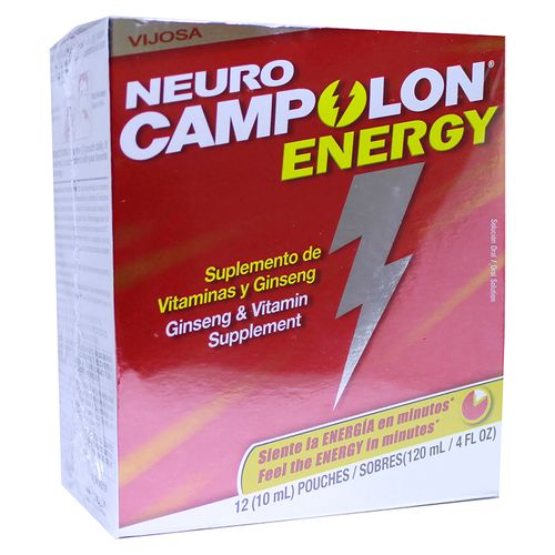 Sobre bebible Neuro Campolon Energy caja 12 Uds 10 ml - Precio indicado por sobre