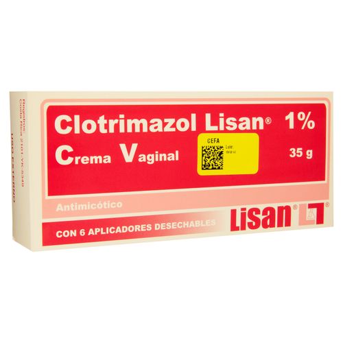 Clotrimazol 1% 35 g caja 6 aplicadores - Precio indicado por caja