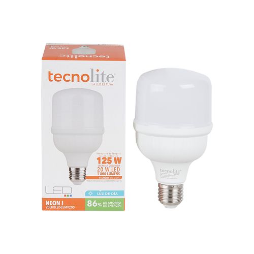 Bombillo Tecnolite LED 20W100-240V6500KE271800LM