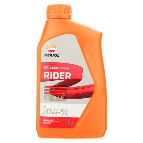 Aceite Repsol rider 4t premium 20w50 - 1 L