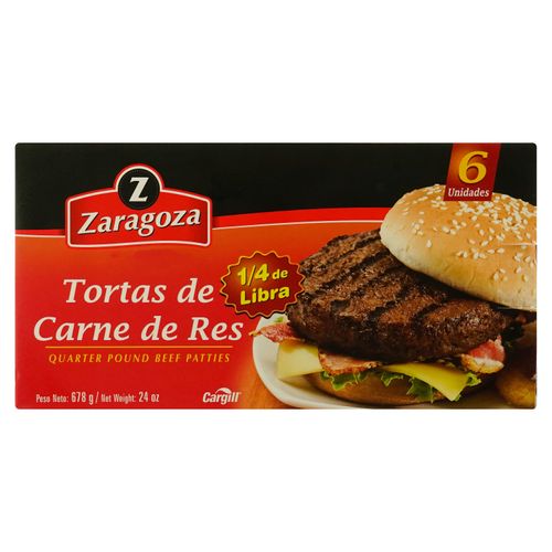 Torta Zaragoza de Res caja 6 Uds -678 g