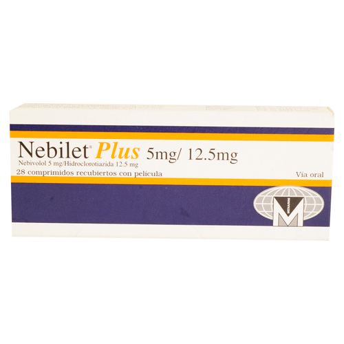 Nebilet Plus 5mg /12,5mg caja 28 comprimidos - Precio indicado por caja