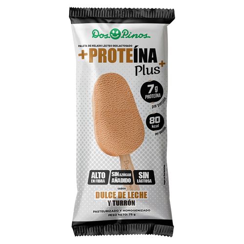 Paleta Dos Pinos Proteína Dulce de Leche Y Turrón-75gr