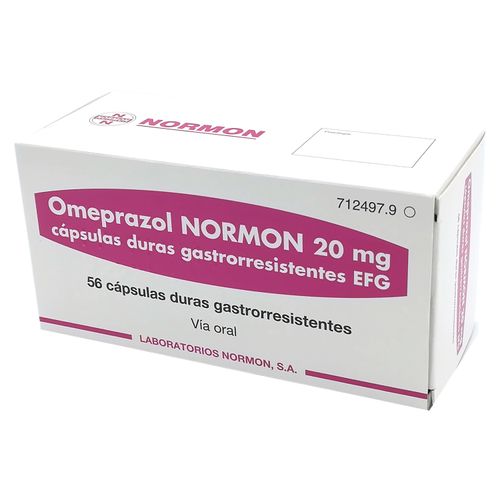Omeprazol Normon 20 Mg, Precio indicado por unidad