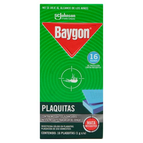 Insecticida de Area Baygon Laminitas Repuesto - 16 Plaquitas