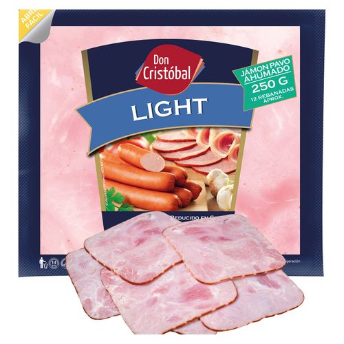 Jamón de pavo Don Cristóbal ahumado light - 250 g