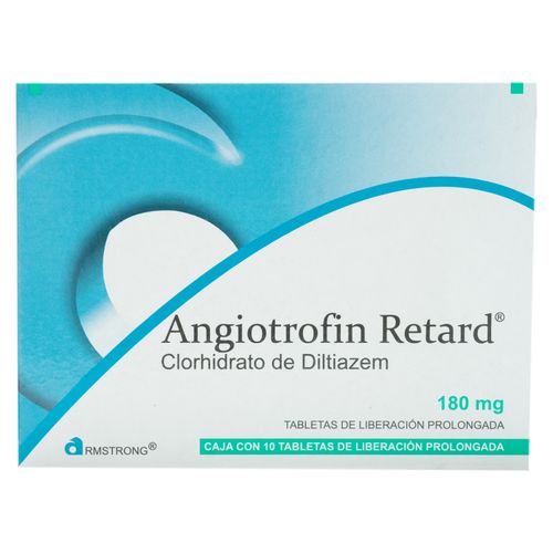 Angiotrofin retard 180 mg caja 10 comprimidos - Precio indicado por caja