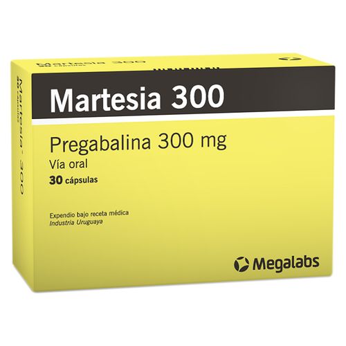 Martesia 300 mg caja 30 cápsulas - Precio indicado por caja