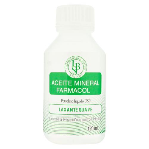 Aceite Mineral Farmacol 120 ml, Precio indicado por unidad