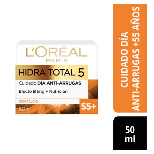 Crema Hidratante Antiarrugas L'Oréal Paris Hidra Total 5 55+ - 50 ml