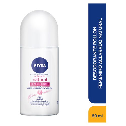 Desodorante Nivea aclarado natural roll on - 50 ml