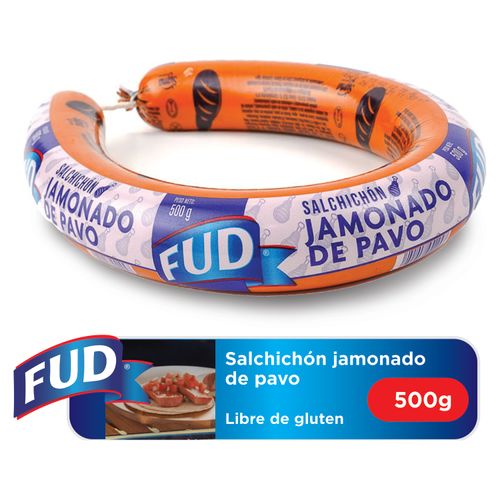 Salchichón de Pavo Fud Jamonado, Libre De Glúten - 500g