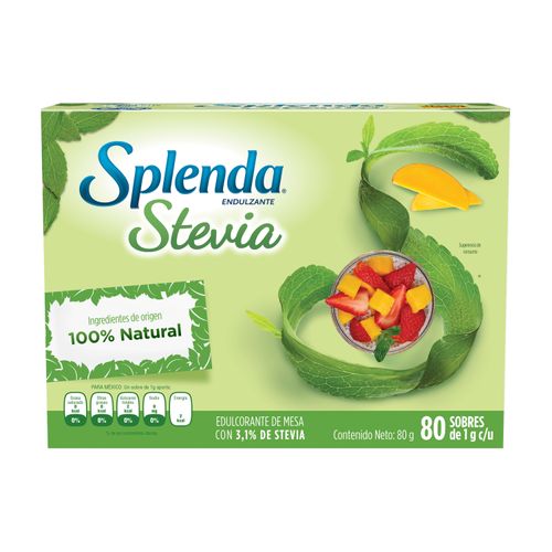 Endulzante natural Splenda con stevia - 80 g