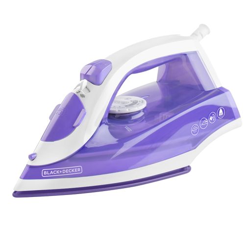 Plancha de Vapor Black &Decker TrueGlide Colors con Golpe de Vapor IRBD204