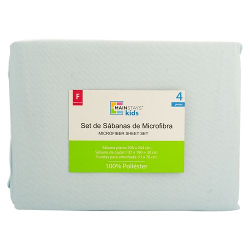 Set de sábanas Mainstays para niños 4 piezas ModeloSU-SHS-11-F