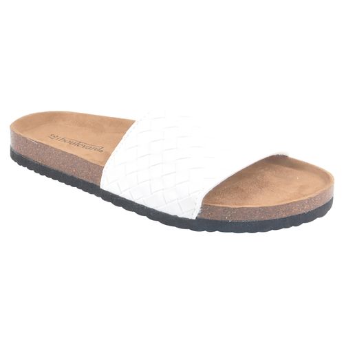 Sandalia Casual Marca Boulevard Para Dama Large Blanco Size 38-39