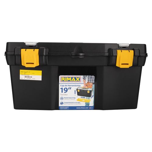 Caja Herramientas Rimax, color negro -19 pulgadas