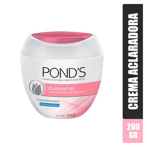 Crema facial Pond's clarant b3 piel normal a seca - 200 g