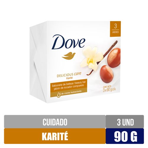 Jabón Dove Cosmetico Karite 3 Pack - 270 g