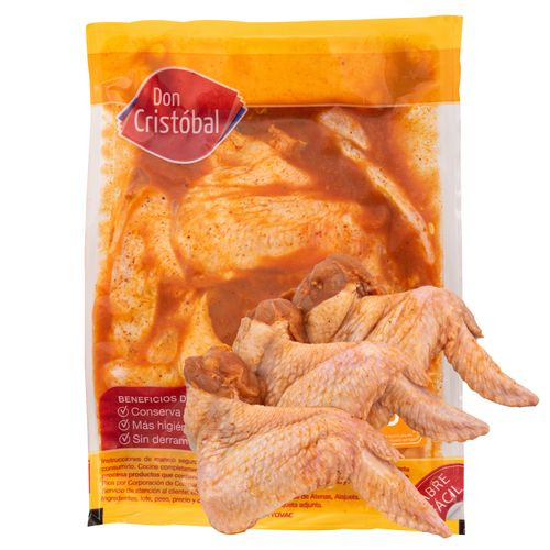 Alas De Pollo Marinado Búfalo Don Cristobal, Precio indicado por Kilo