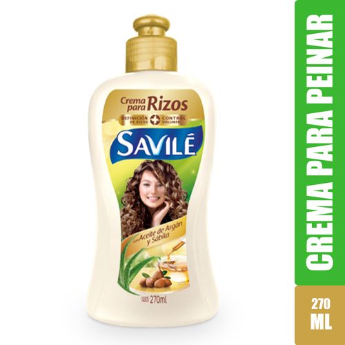 Crema Para Peinar Savilé Argán Y Sábila -270ml