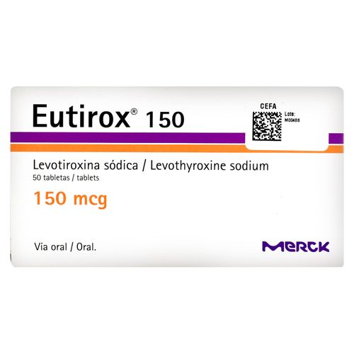 Eutirox 150 Mg X50 Tabletas