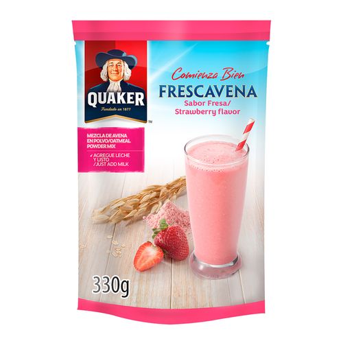 Bebida en polvo Quaker frescavena de fresa - 330 g