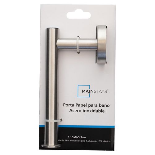 Porta papel para baño Mainstays de acero inoxidable