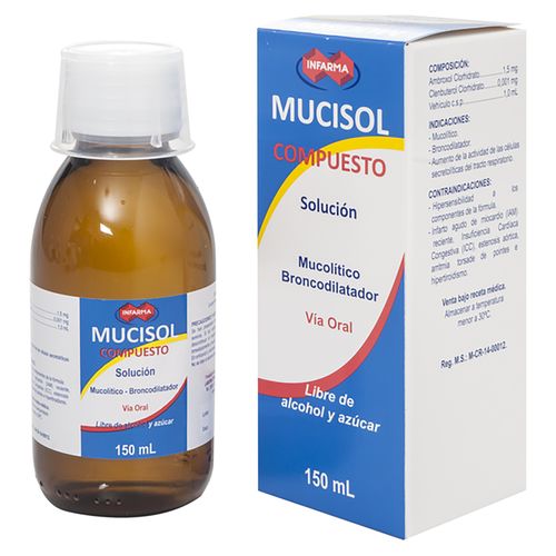 Antitusivo Mucisol Compuesto 150 ml Jarabe