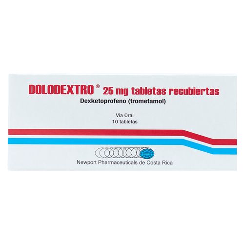 Dolodextro 25Mg, Precio indicado por unidad