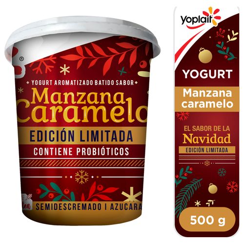 Yogurt Yoplait batido manzana caramelo - 500 g