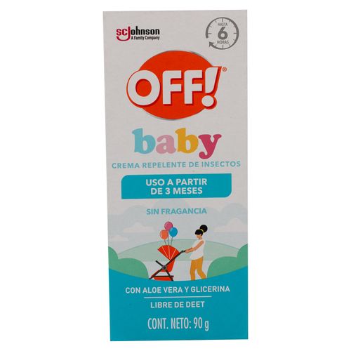 Repelente Off baby crema - 90 g