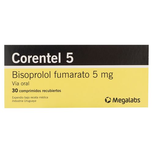 Corentel 5 mg caja 30 comprimidos - Precio indicado por caja