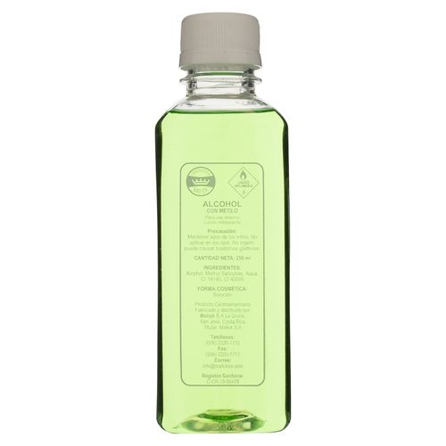 Alcohol Con Metilo -250ml-Precio indicado por material medico