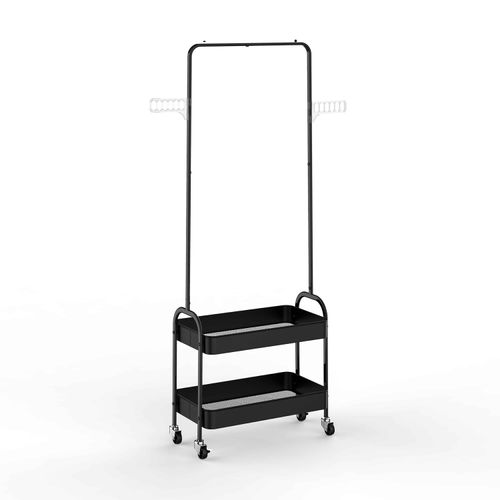 Carrito Mainstays Organizador 2 Niveles Con Colgadera