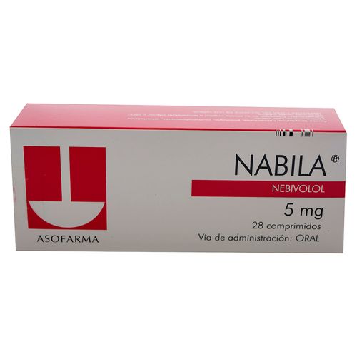 Nabila 5 mg caja 28 comprimidos - Precio indicado por caja