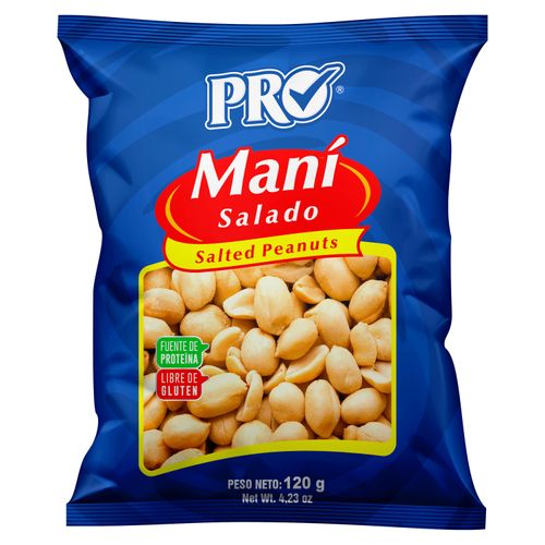 Maní Pro con sal doy pack -120 g