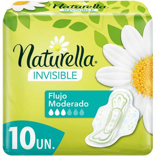 Toallas Femeninas Naturella Invisible -10 uds