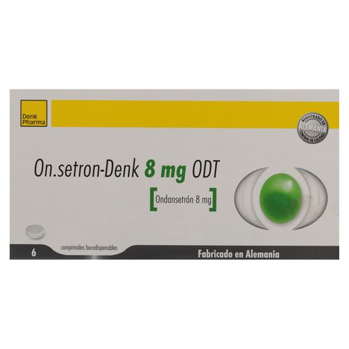 Onsetron Denk 8Mg X6, Precio indicado por unidad