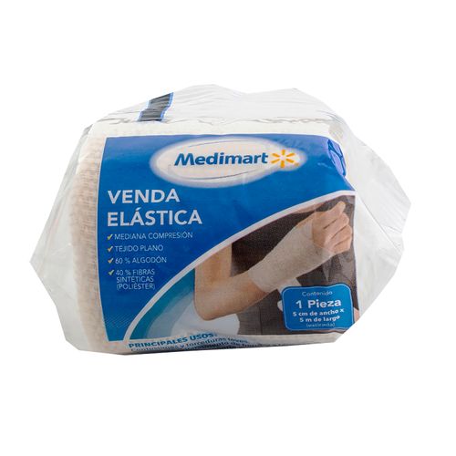 Venda Medimart Elástica 5cmx5cm, Precio indicado por unidad