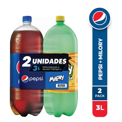 2 Pack Bebida Pepsi Y Toronja -6000ml