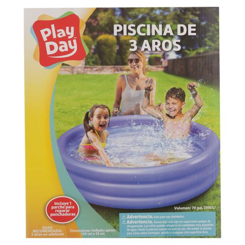 Piscina Inflable Play Day, morada. Modelo: BF19-0002A